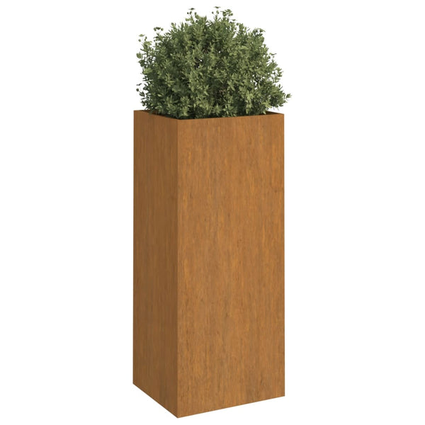 Planter 32X27.5X75 Cm Corten Steel Planters & Vases