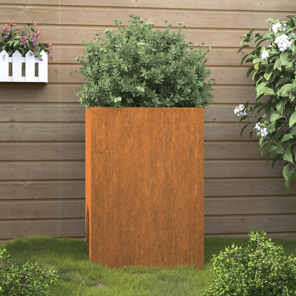 Planter 52X48x75 Cm Corten Steel Planters & Vases
