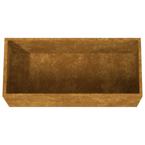 Baskets Pots Window Boxes Planter 62X30x29 Cm Corten Steel