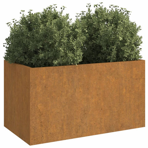 Planter 62X40x39 Cm Corten Steel Raised Garden Beds