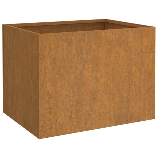 Vidaxl Planter 62X47x46 Cm Corten Steel Rusty Planters & Vases