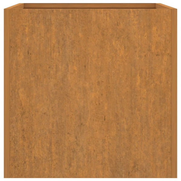 Vidaxl Planter 62X47x46 Cm Corten Steel Rusty Planters & Vases