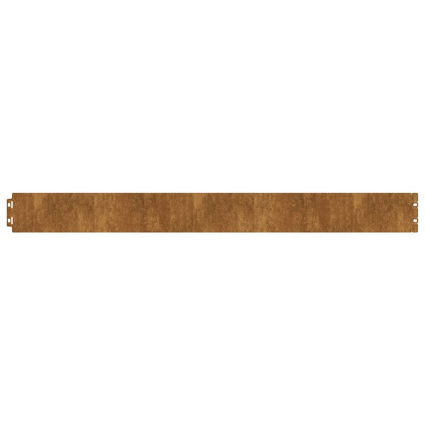 Vidaxl Lawn Edgings 50 Pcs 10X103 Cm Flexible Corten Steel Garden Edging & Borders