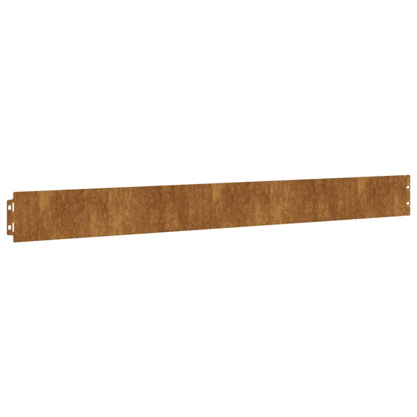 Vidaxl Lawn Edgings 50 Pcs 10X103 Cm Flexible Corten Steel Garden Edging & Borders
