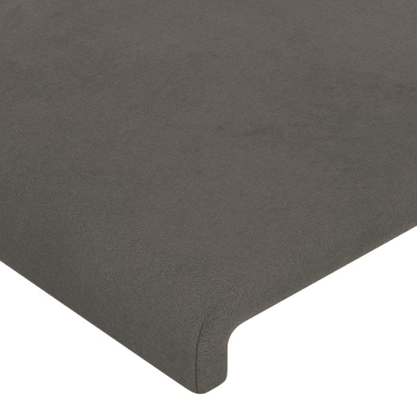 Headboards 2 Pcs Dark Grey 80X5x78/88 Cm Velvet Headboards & Footboards