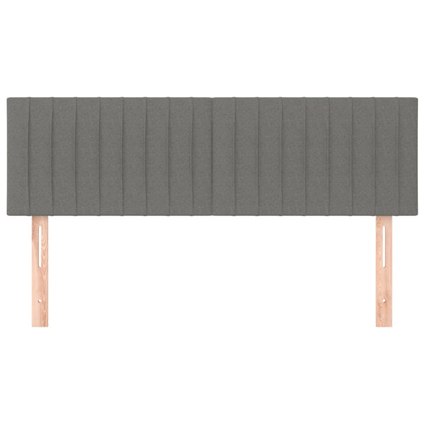 Vidaxl Headboards 2 Pcs Dark Grey 72X5x78/88 Cm Fabric Headboards & Footboards