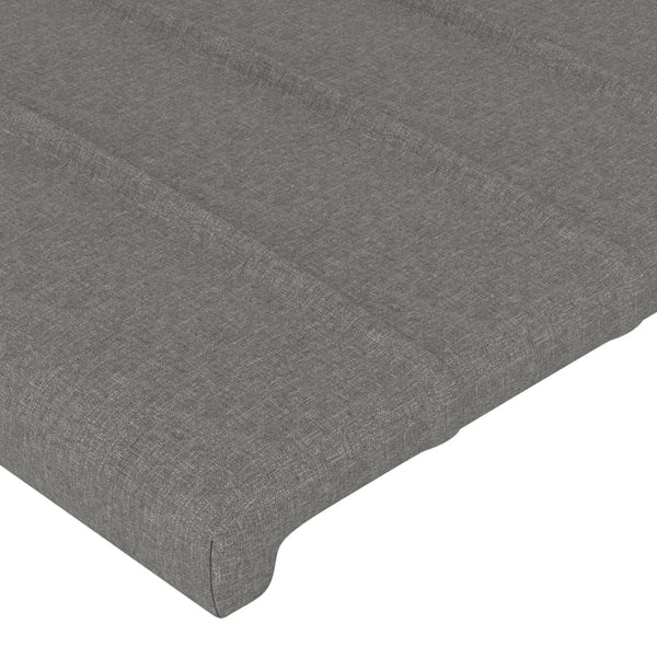 Vidaxl Headboards 2 Pcs Dark Grey 72X5x78/88 Cm Fabric Headboards & Footboards