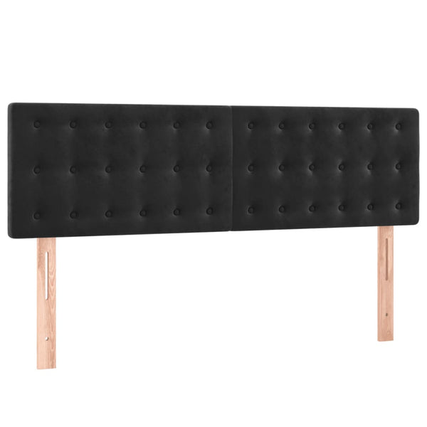 Vidaxl Headboards 2 Pcs Black 72 Cm Velvet Headboards & Footboards