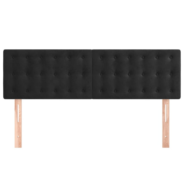 Vidaxl Headboards 2 Pcs Black 72 Cm Velvet Headboards & Footboards