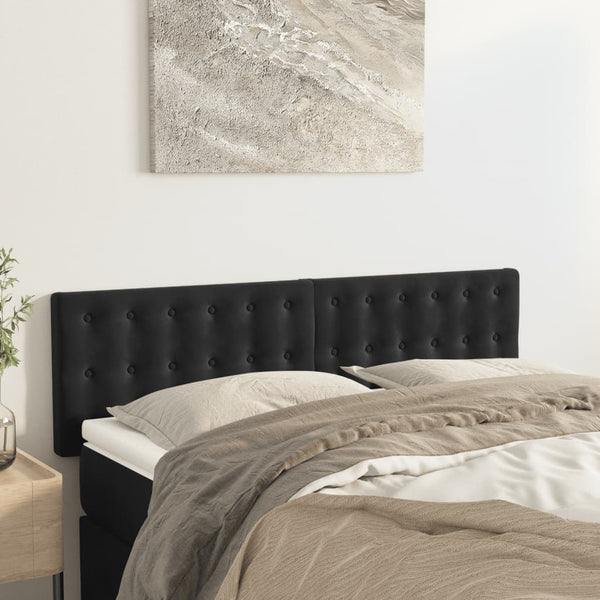 Vidaxl Headboards 2 Pcs Black 72 Cm Velvet Headboards & Footboards