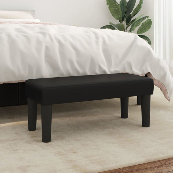 Vidaxl Bench Black 70X30x30 Cm Faux Leather Benches