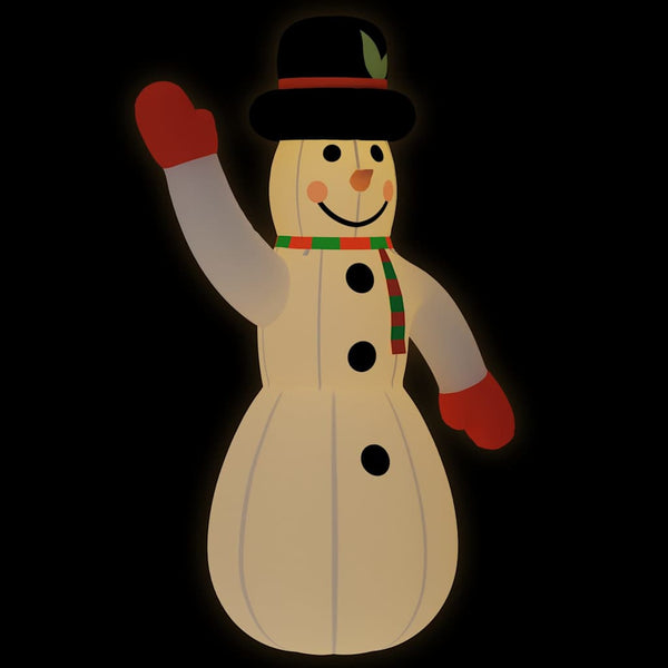 Vidaxl Christmas Inflatable Snowman With Leds 1000 Cm Seasonal Decorations