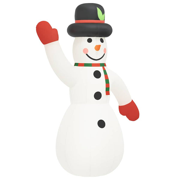 Vidaxl Christmas Inflatable Snowman With Leds 1000 Cm Seasonal Decorations
