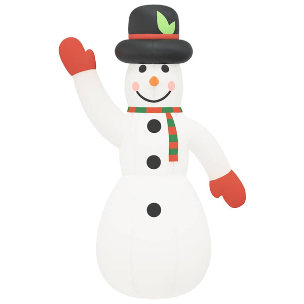Vidaxl Christmas Inflatable Snowman With Leds 1000 Cm Seasonal Decorations