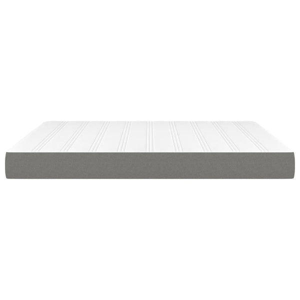 Pocket Spring Bed Mattress Dark Grey 152X203x20 Cm Queen Fabric Mattresses