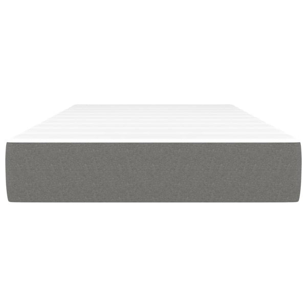 Pocket Spring Bed Mattress Dark Grey 107X203x20 Cm Super Single Fabric Mattresses