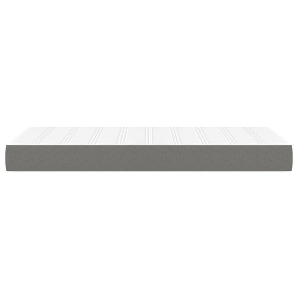 Pocket Spring Bed Mattress Dark Grey 107X203x20 Cm Super Single Fabric Mattresses
