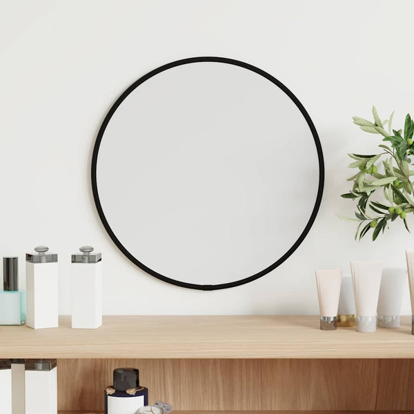 Wall Mirror Black A 30 Cm Round Mirrors