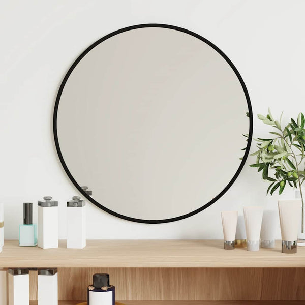 Wall Mirror Black A 40 Cm Round Mirrors