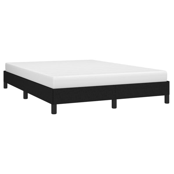 Bed Frame Black 137X187 Cm Double Fabric Double Bed Frames