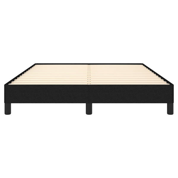 Bed Frame Black 137X187 Cm Double Fabric Double Bed Frames