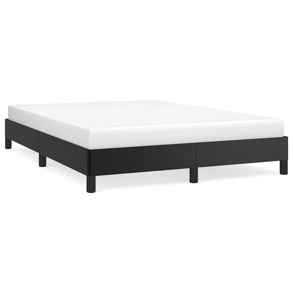 Bed Frame Black 153X203 Cm Queen Faux Leather Queen Bed Frames