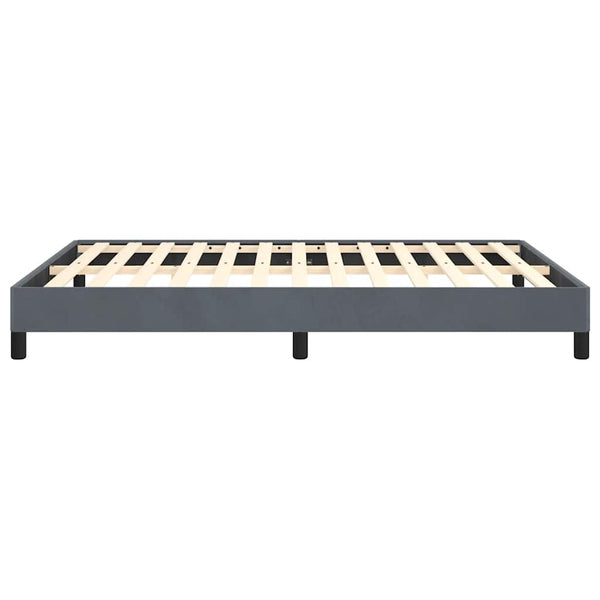 Bed Frame Dark Grey 137X187 Cm Double Velvet Double Bed Frames