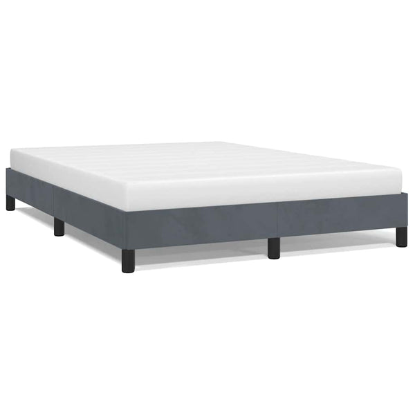 Bed Frame Dark Grey 153X203 Cm Queen Velvet Queen Bed Frames