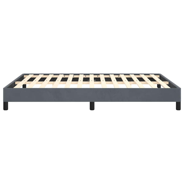 Bed Frame Dark Grey 153X203 Cm Queen Velvet Queen Bed Frames