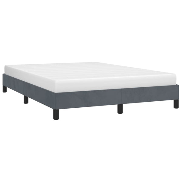 Bed Frame Dark Grey 153X203 Cm Queen Velvet Queen Bed Frames