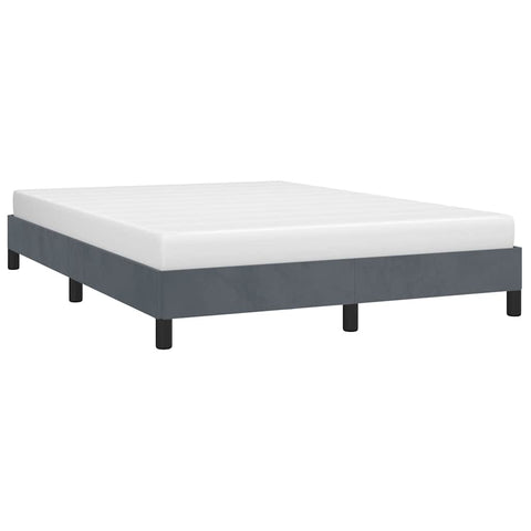 Bed Frame Dark Grey 153X203 Cm Queen Velvet Queen Bed Frames
