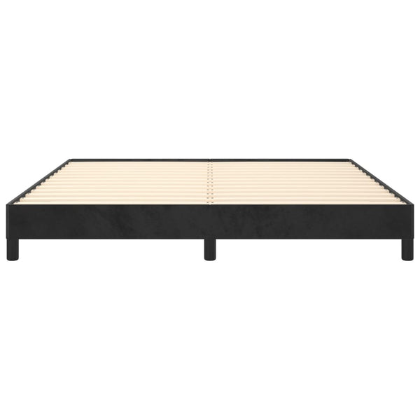 Bed Frame Black 153X203 Cm Queen Velvet Queen Bed Frames
