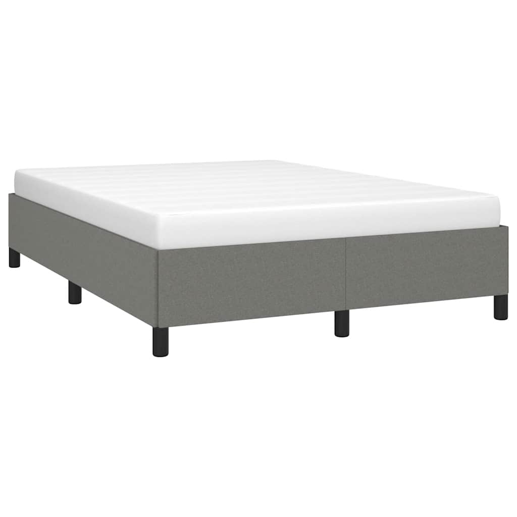 Bed Frame Dark Grey 152X203 Cm Queen Fabric Queen Bed Frames