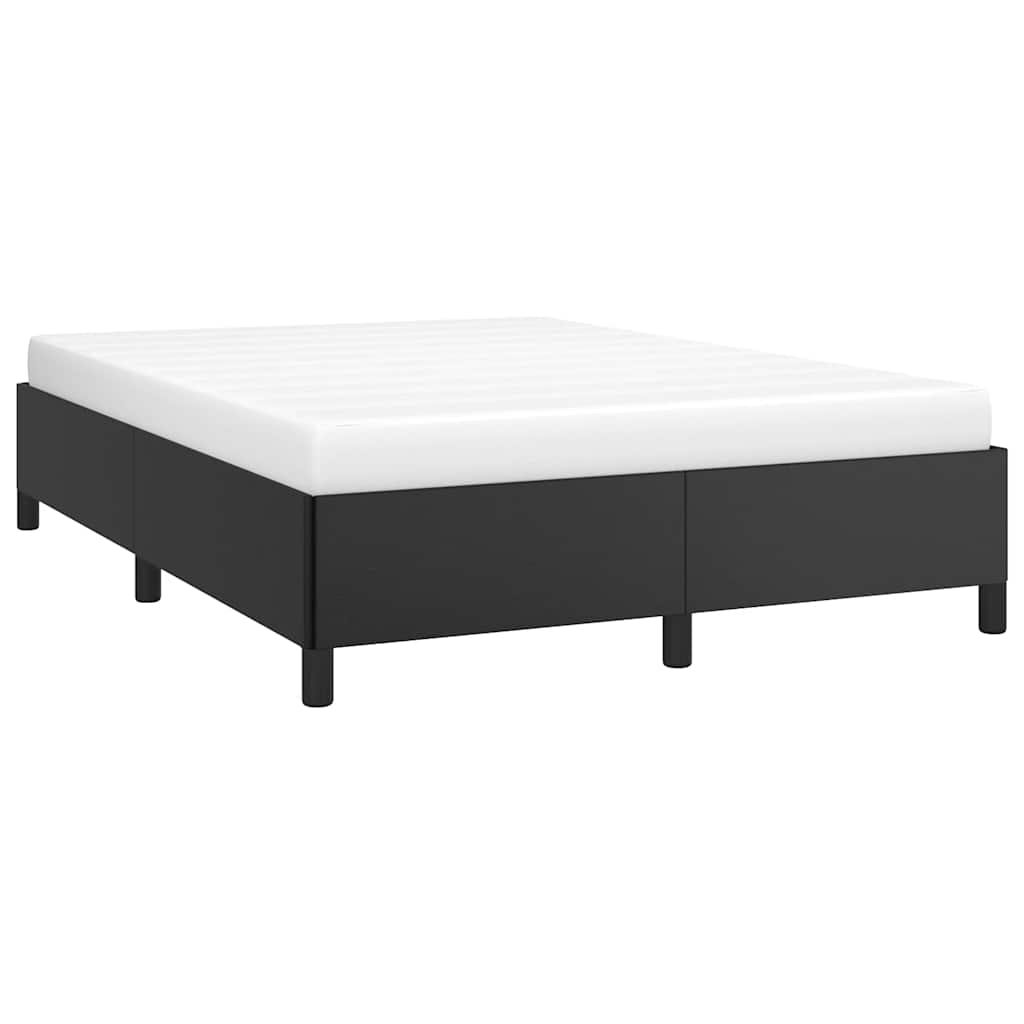 Bed Frame Black 152X203 Cm Queen Faux Leather Queen Bed Frames