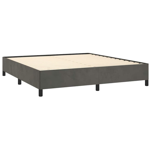 Bed Frame Dark Grey 152X203 Cm Queen Velvet Queen Bed Frames