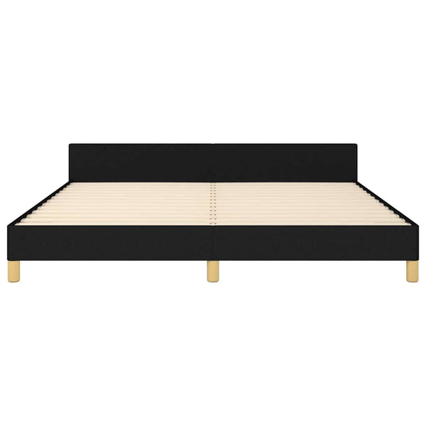 Vidaxl Bed Frame Without Mattress Black Queen Fabric Queen Bed Frames