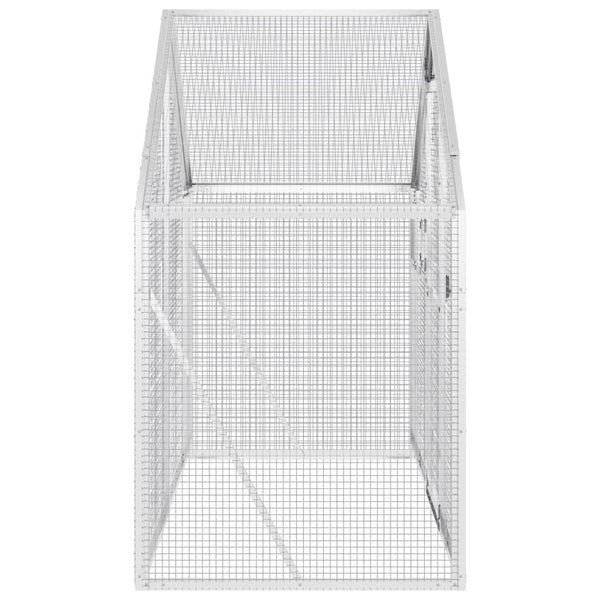 Vidaxl Aviary Silver 179X100x185 Cm Aluminium Bird Cages