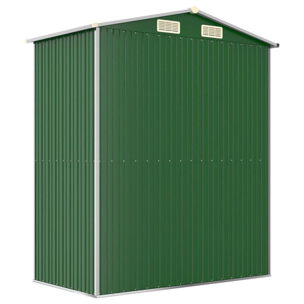 Garden Shed Green 192X108x223 Cm Galvanised Steel Sheds Summerhouses Carports