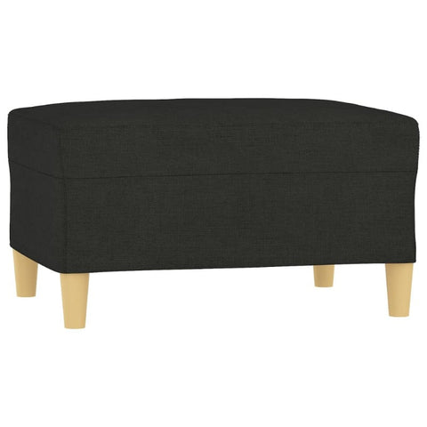 Footstool Black 70X55x41 Cm Fabric Ottomans Footstools & Poufs