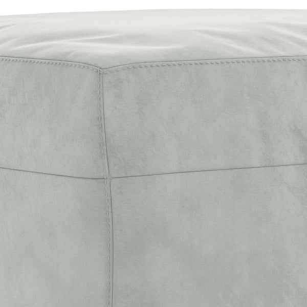 Footstool Light Grey 70X55x41 Cm Velvet Ottomans Footstools & Poufs