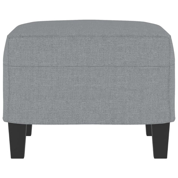 Footstool Light Grey 60X50x41 Cm Fabric Ottomans Footstools & Poufs