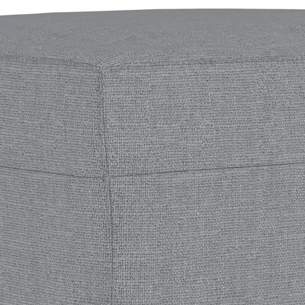 Footstool Light Grey 60X50x41 Cm Fabric Ottomans Footstools & Poufs