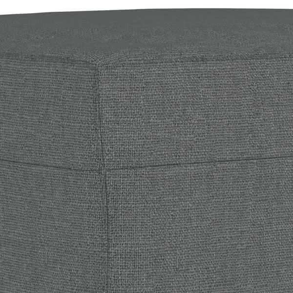 Footstool Dark Grey 60X50x41 Cm Fabric