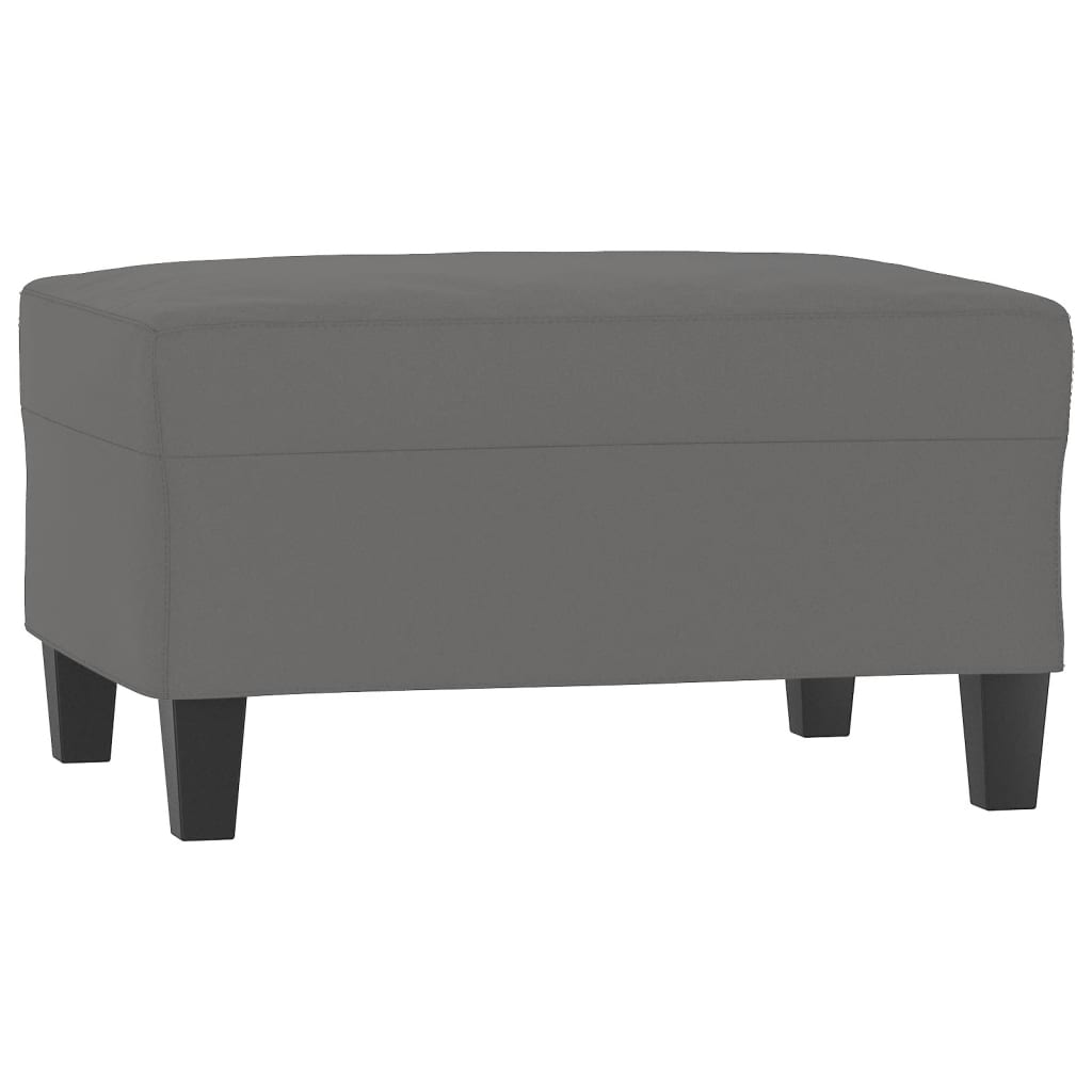 Footstool Dark Grey 70X55x41 Cm Microfibre Fabric Ottomans Footstools & Poufs