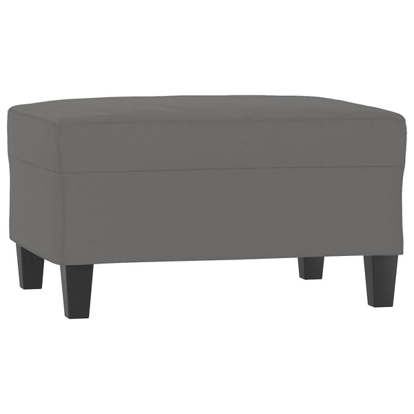 Footstool Dark Grey 70X55x41 Cm Microfibre Fabric Ottomans Footstools & Poufs