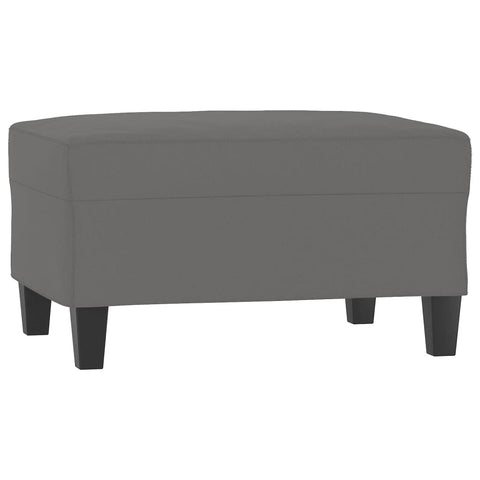 Footstool Dark Grey 70X55x41 Cm Microfibre Fabric Ottomans Footstools & Poufs