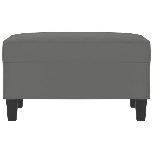 Footstool Dark Grey 70X55x41 Cm Microfibre Fabric Ottomans Footstools & Poufs