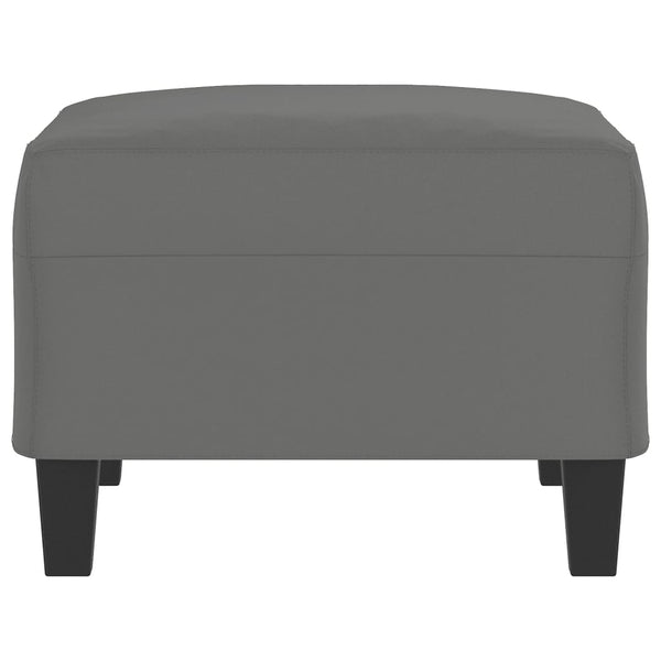 Footstool Dark Grey 70X55x41 Cm Microfibre Fabric Ottomans Footstools & Poufs