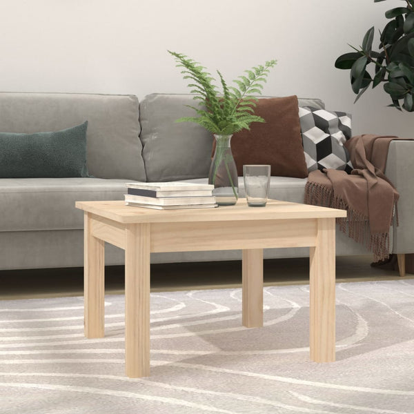 Coffee Table 45X45x30 Cm Solid Wood Pine Coffee Tables
