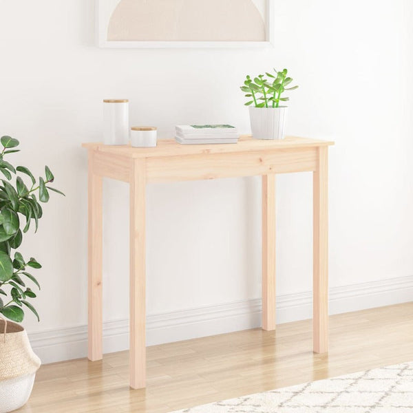 Tables Console Table 80X40x75 Cm Solid Wood Pine